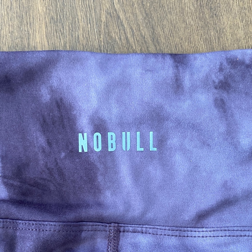 NOBULL High Rise Crop Training Tight Women’s Small Purple Tie Dye Performance Ac - Picture 4 of 5